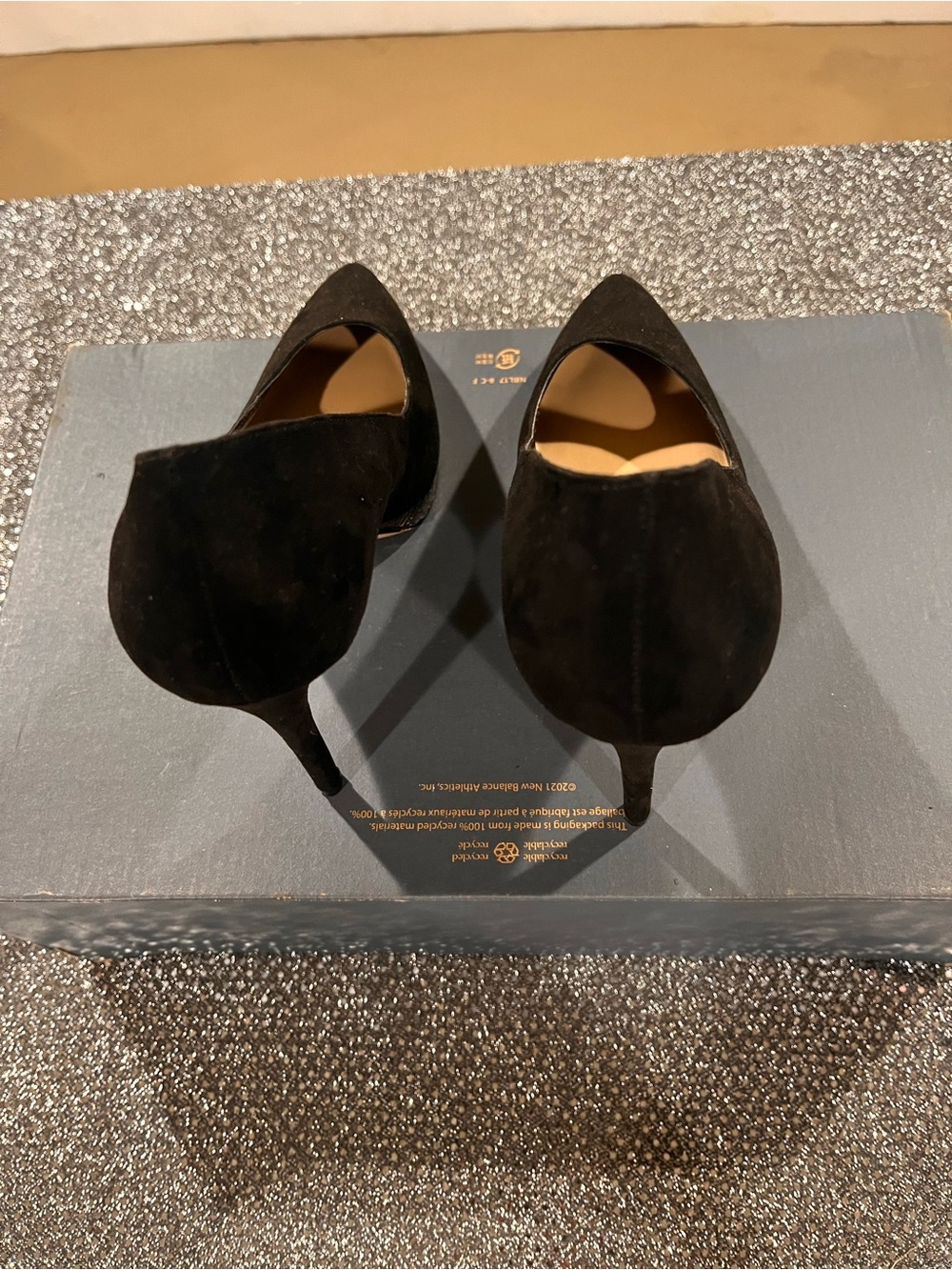 Jessica Simpson Black Suede Pointed-Toe Stiletto Pumps